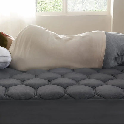 【Deals for You Days】Bedsure Mattress Pad - Quilted Fitted Mattress Topper Protector with 8-21 Inches Deep Pocket, Noiseless Breathable Bed Cover Padded, Machine Washable