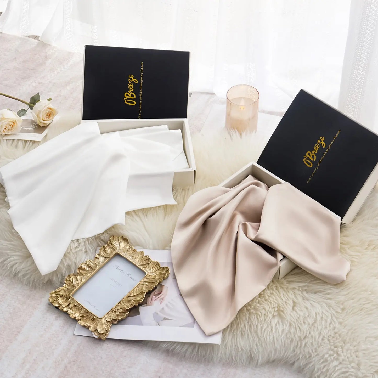 Clearance Silky Cooling Satin Pillowcase Set of 2 King (20×36") – Beauty Sleep Pillow Covers （No Insert) for Hair Care & Skin Care, Anti-Frizz, Soft Luxury Bedding, Self-Care Must Have for Women & Men，Father'S Day Gift