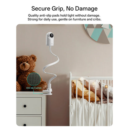Jartoo Baby Monitor Mount (NOT Include Camera) Compatible with Hellobaby HB65/HB40/HB6550/HB6560/HB66/HB6339/HB6550 Pro,Infant Optics, Momcozy, VAVA, Universal Baby Camera Clip Mount without Tools or Wall Damage