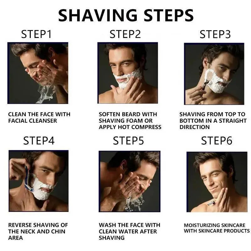 6-Layer Razor Kit for Men & Women, Includes 24/48 Sharp Replacement Blades & 1 Handle. Comfortable & Smooth for Daily Shaving, Ideal for Head Shaving and Bikini Trimming.