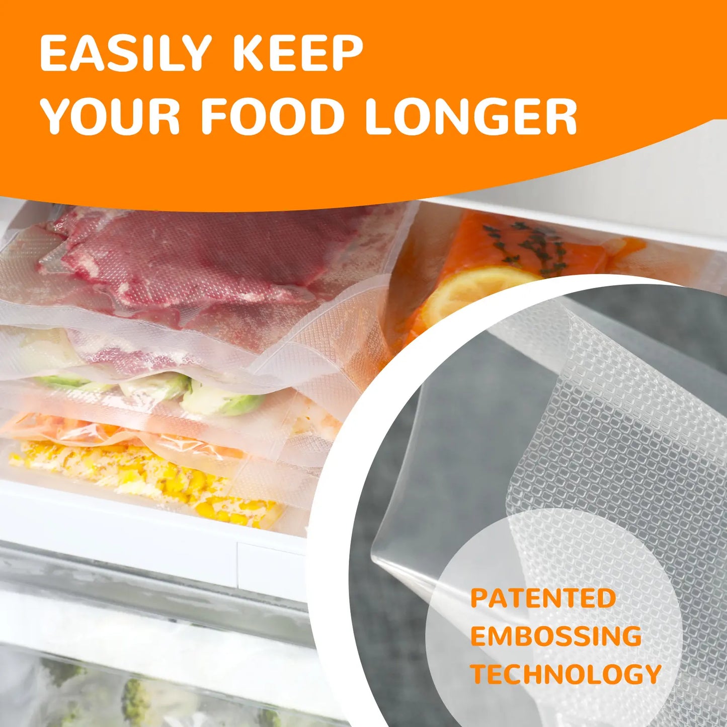 Wevac Food Vacuum Bag Roll with Cutter Box – 3 Mil