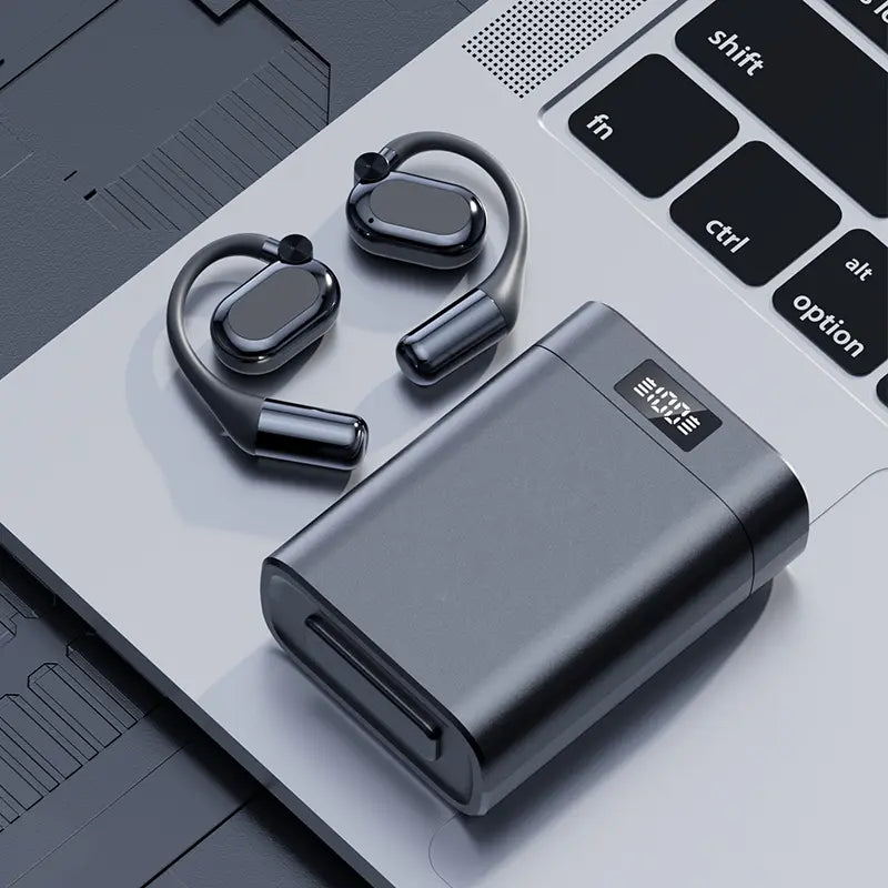 Bluetooth Earbuds with Smartphone Charging Support 45 Hours Playtime Hifi Bass ENC Noise Cancelling Bluetooth 6.0 Sport Design,Father'Sdaygifts