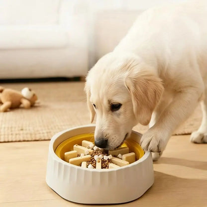 Slow Feeder Dog,Anti-Slip Feeder Slo Anti-Choking Removable Easy Clean Slow Feeder down Eating for Mediumsized Dogs Small Dog Puzzle Toys Pet Bowls