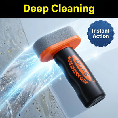 Windshield Oil Film Eraser Wand - All-In-One Prokit with Glass Cleaning Emulsion Formula Andsponge - the Ultimate Streak-Free Solutionto Prep for Rain Repellents Outdoorfun