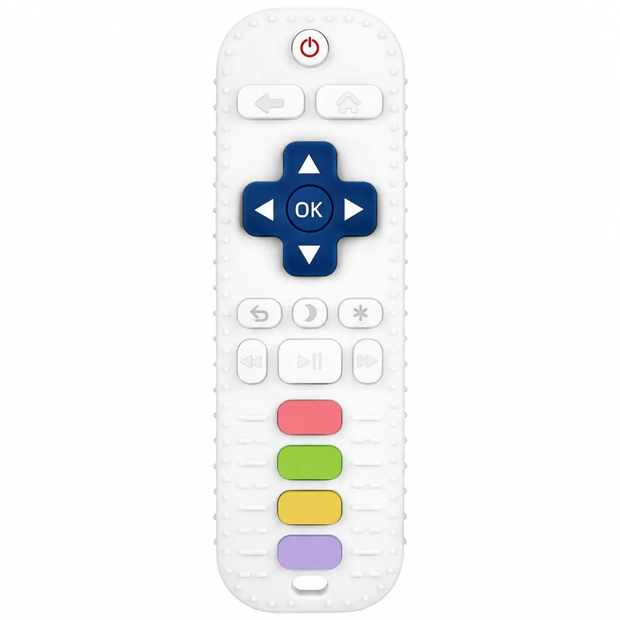 Silicone Remote Control Teether for Babies 3+ Months - Bpa-Free Soft Chew Toy, Montessori Sensory Toy for Teething Relief, Baby Daily Essential