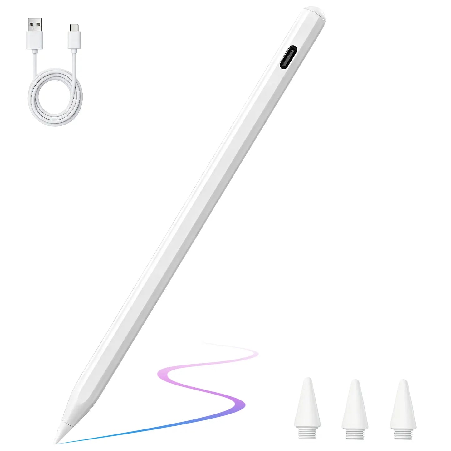 Pencil for Apple Ipad A16 10Th, Fast Charge Stylus Pen for 2026-2018 Ipad A16/11-6Th, Air 11"/13" M4/M3/M2/5Th-3Rd, Pro 13/11/M4/12.9, Mini A17 Pro/6/5Th Palm Rejection Tilt Sensitivity Dealsforyoudays