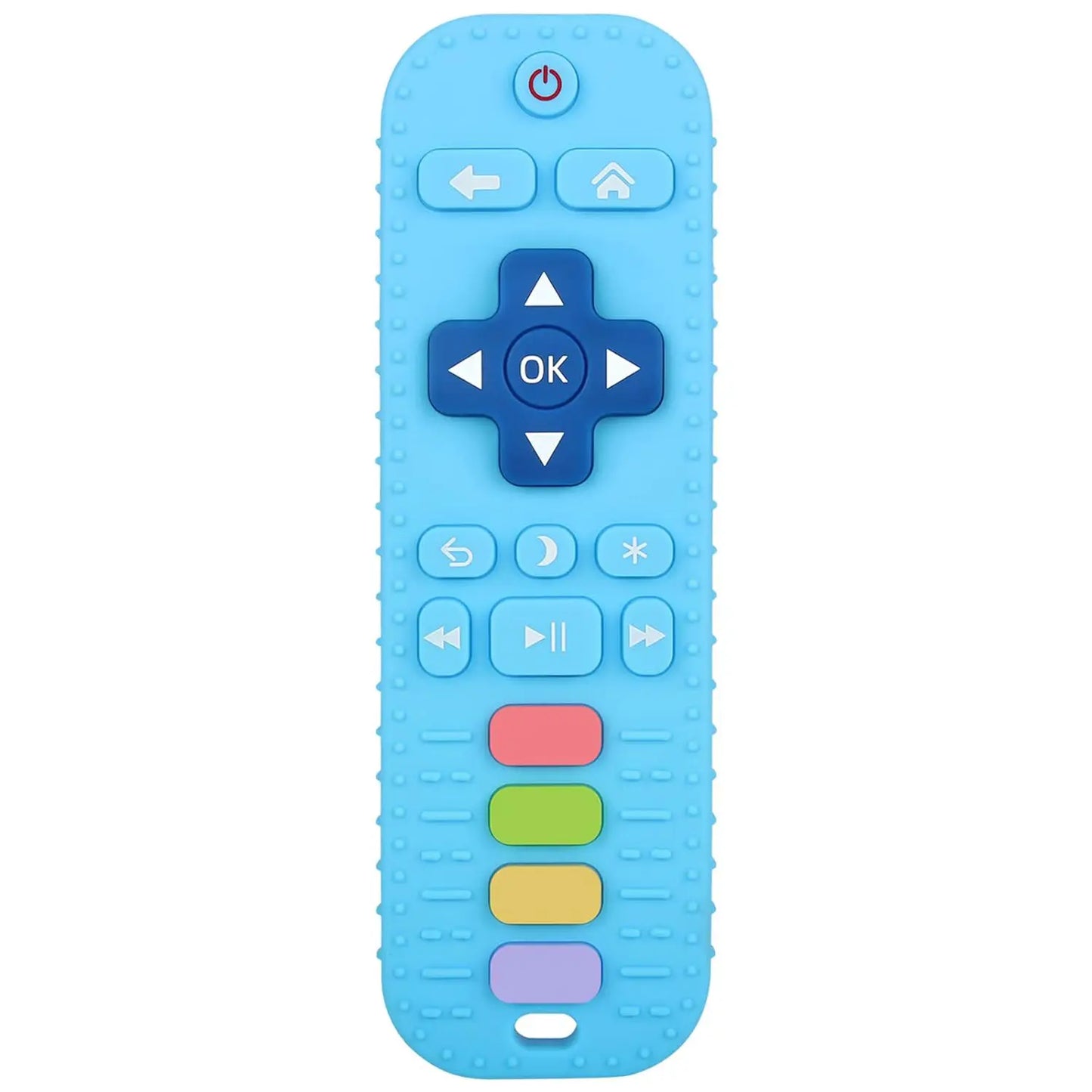 Silicone Remote Control Teether for Babies 3+ Months - Bpa-Free Soft Chew Toy, Montessori Sensory Toy for Teething Relief, Baby Daily Essential