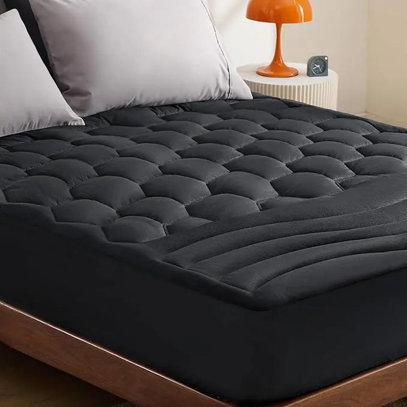 【Deals for You Days】Bedsure Mattress Pad - Quilted Fitted Mattress Topper Protector with 8-21 Inches Deep Pocket, Noiseless Breathable Bed Cover Padded, Machine Washable