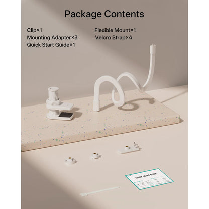 Jartoo Baby Monitor Mount (NOT Include Camera) Compatible with Hellobaby HB65/HB40/HB6550/HB6560/HB66/HB6339/HB6550 Pro,Infant Optics, Momcozy, VAVA, Universal Baby Camera Clip Mount without Tools or Wall Damage