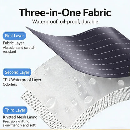 Kitchen Apron with a Detachable Towel, Unisex, Strapless Design for Easy Wearing and Removal, with Storage Pockets, Made of Three-Layer Composite Fabric, a Great Cooking Helper for the Whole Family.