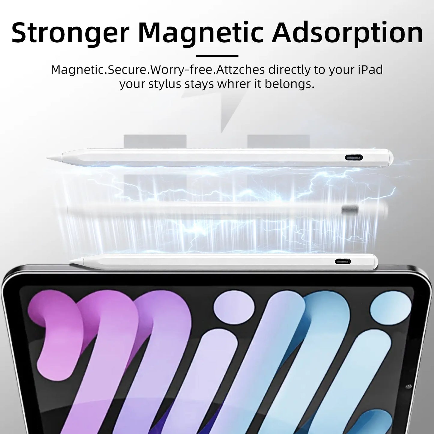 Pencil for Apple Ipad A16 10Th, Fast Charge Stylus Pen for 2026-2018 Ipad A16/11-6Th, Air 11"/13" M4/M3/M2/5Th-3Rd, Pro 13/11/M4/12.9, Mini A17 Pro/6/5Th Palm Rejection Tilt Sensitivity Dealsforyoudays