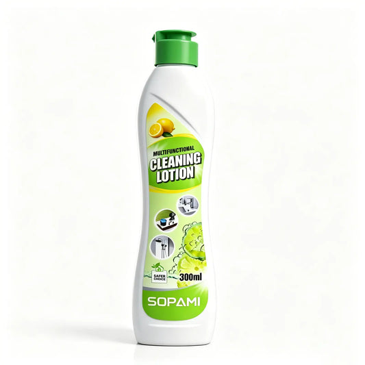SOPAMI Multifunctional Cleaning Lotion 300Ml Creamy No Scratch Formula Removes Tough Stains Suitable for Kitchen Bathroom Metal and Ceramic Surfaces Gentle on Skin