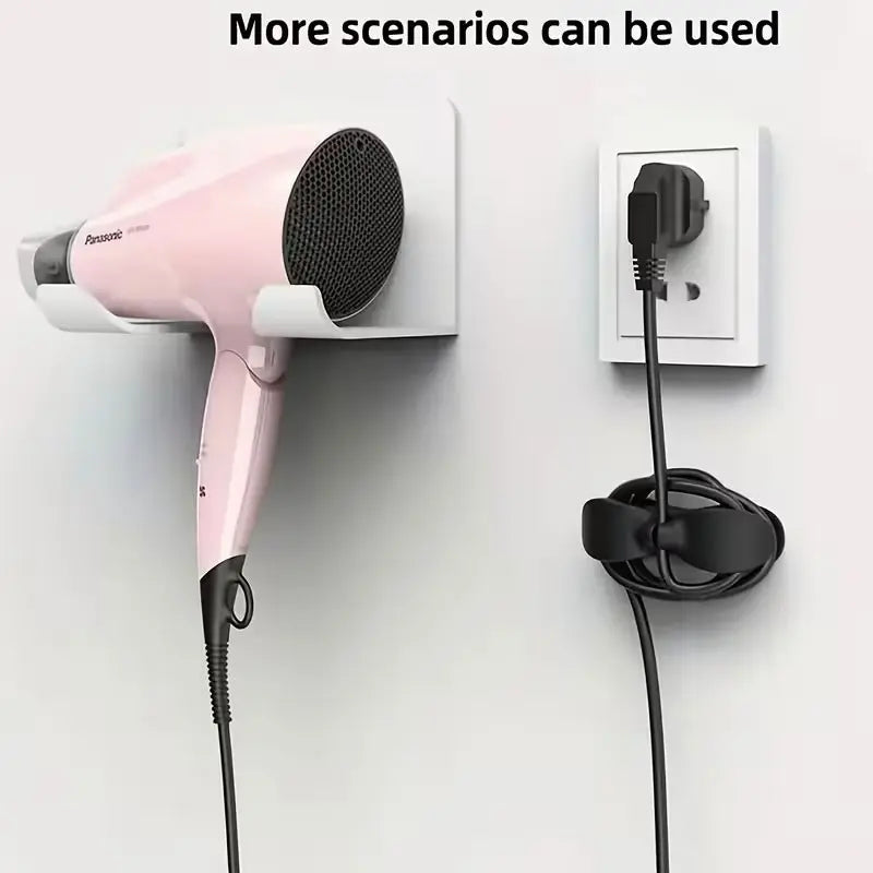 3-Piece Kitchen Appliance Cable Organizer, Cord Organizers - Black and White Plastic Cable Clips, Anti-Slip Countertop Cable Fixers, Suitable for Blenders, Coffee Machines - Cable Storage
