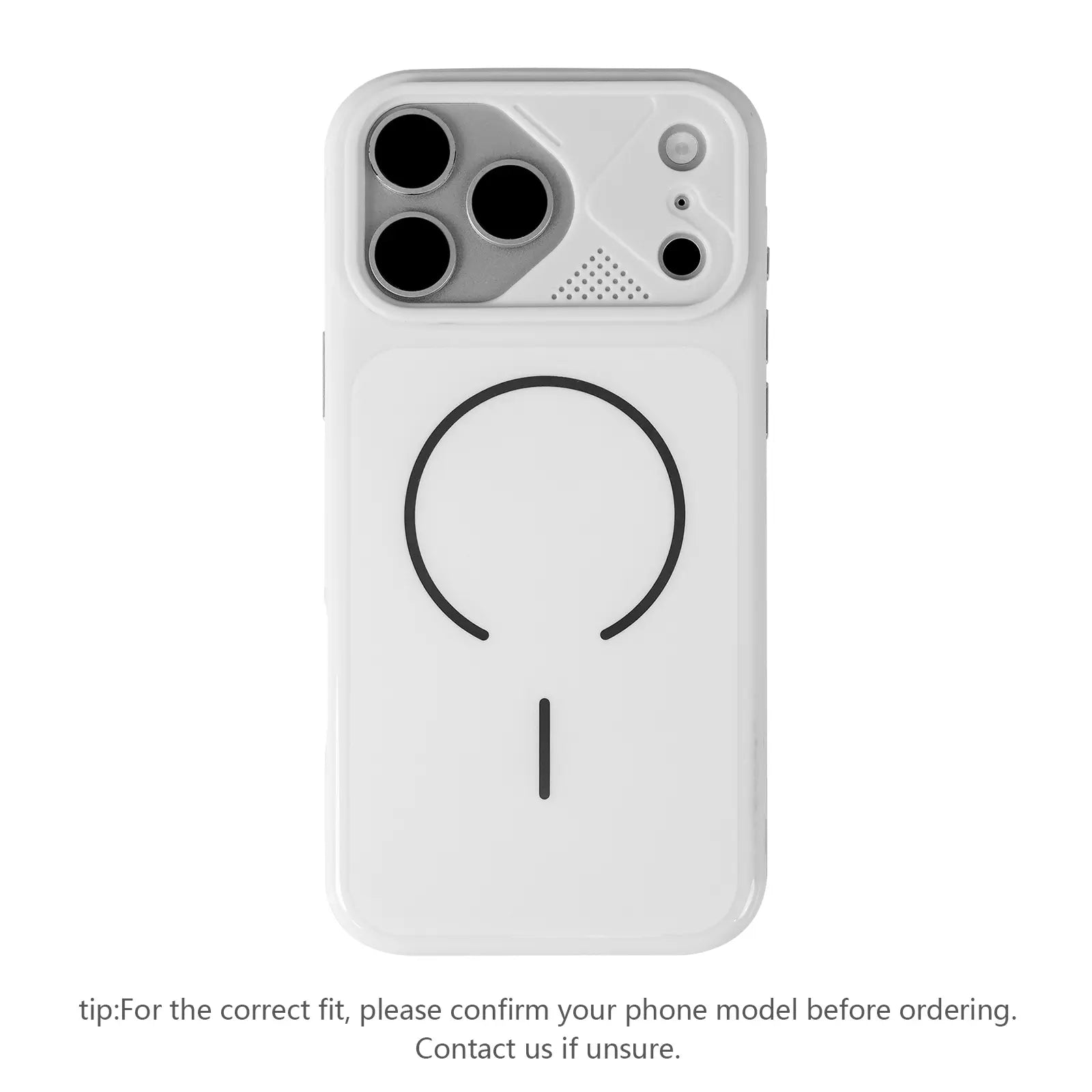 Fashionable Glossy Magsafe Phone Case, Simple and anti Drop Design, Lens Wrapped Protective Phone Case, Suitable for Iphone 17 Promax 16 15 14 13 12 Phone Cases-Zq151