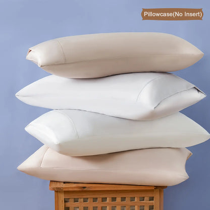 Clearance Silky Cooling Satin Pillowcase Set of 2 King (20×36") – Beauty Sleep Pillow Covers （No Insert) for Hair Care & Skin Care, Anti-Frizz, Soft Luxury Bedding, Self-Care Must Have for Women & Men，Father'S Day Gift