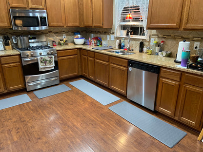DEXI Kitchen Floor Mats Cushioned anti Fatigue,17X59, Standing Runner Rug Waterproof, Comfort Memory Foam Padded for Front Sink Laundry Soft Thick Rugs Soft Washable Rugs Stain Resistant Rug