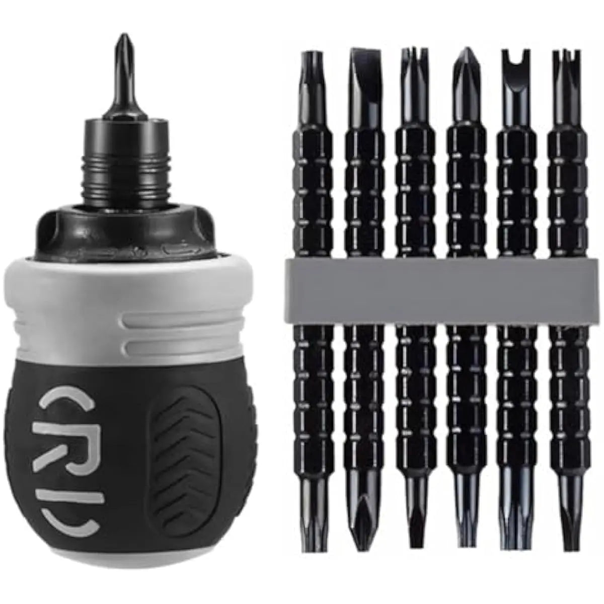 Short Ratcheting Screwdriver Set,12-In-1 Multi-Bit Stubby Screw Driver Set CR-V Hardened Hard Dual-Purpose Screwdriver Head Telescopic Dual-Purpose Screwdriver Cross Slotted Screwdriver Head Screwdriver Powerful Magnetic Multi-Function