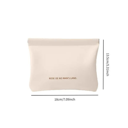 Data Cable Organizer Bag, Lipstick Cosmetics Sorting Pouch, Glasses Case, Auto-Close Portable Charger Storage Bag, Zipper Organizer, PU Storage Bag