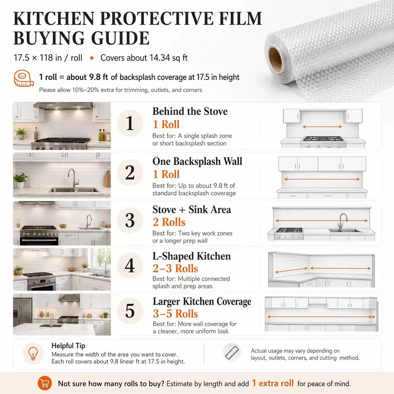Self-Adhesive Aluminum Foil Kitchen Backsplash Wallpaper, 15.7 X 118 Inch Oil-Proof Waterproof Peel and Stick Countertop Cabinet Drawer Liner, Heat Resistant Easy Clean Silver Contact Paper