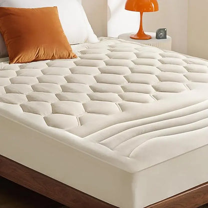 【Deals for You Days】Bedsure Mattress Pad - Quilted Fitted Mattress Topper Protector with 8-21 Inches Deep Pocket, Noiseless Breathable Bed Cover Padded, Machine Washable