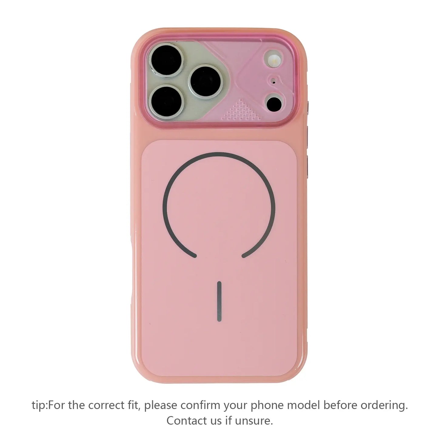 Fashionable Glossy Magsafe Phone Case, Simple and anti Drop Design, Lens Wrapped Protective Phone Case, Suitable for Iphone 17 Promax 16 15 14 13 12 Phone Cases-Zq151
