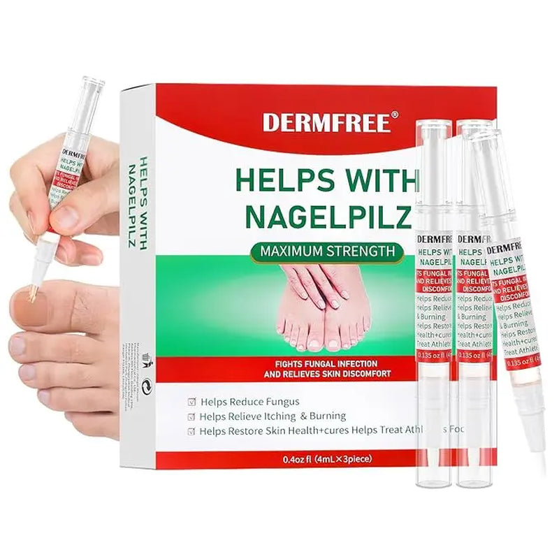DERMFREE Antifungal Pen - Antifungal Solution for Toenail or Fingernail, Nail Care - Nail Repair Remove Fungal Problem