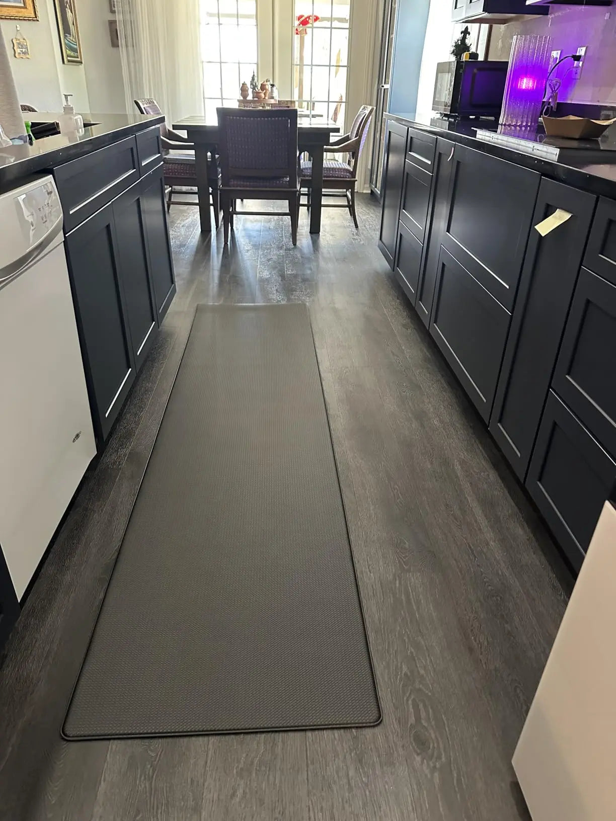 DEXI Kitchen Floor Mats Cushioned anti Fatigue,17X59, Standing Runner Rug Waterproof, Comfort Memory Foam Padded for Front Sink Laundry Soft Thick Rugs Soft Washable Rugs Stain Resistant Rug