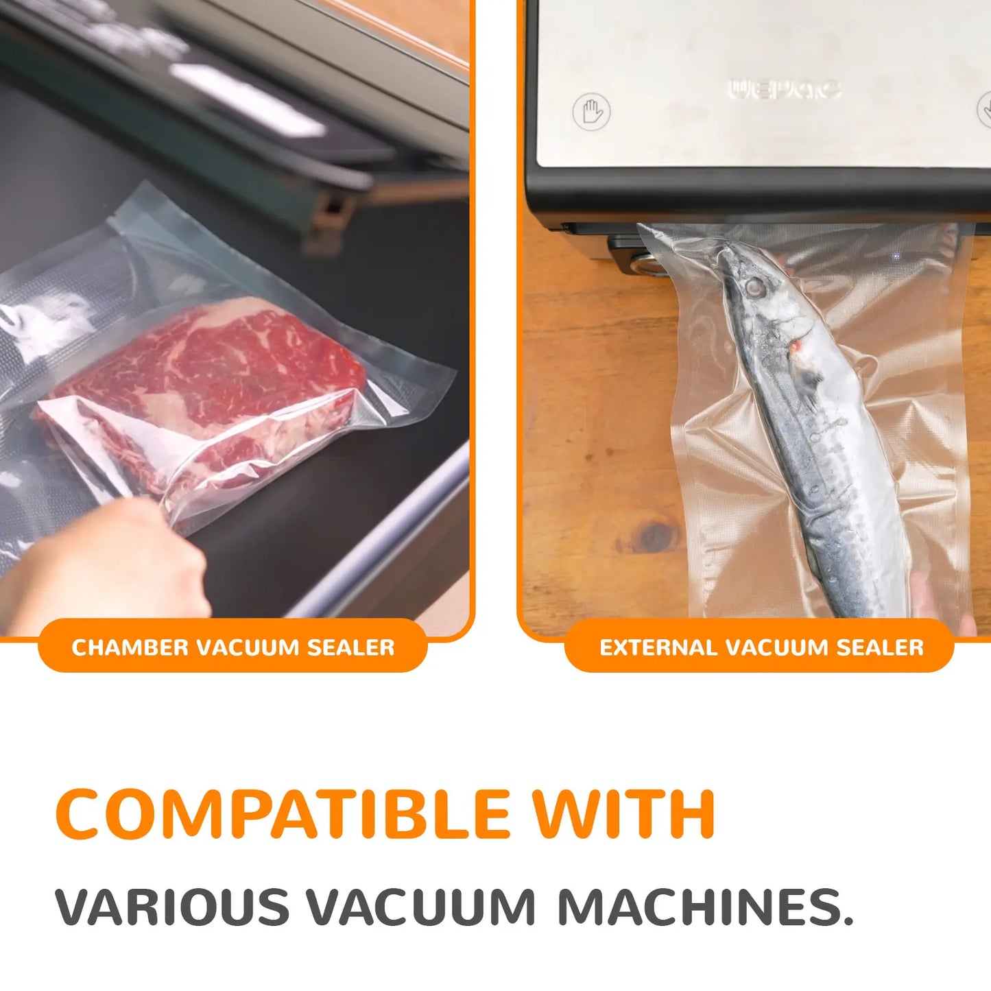 Wevac Food Vacuum Bag Roll with Cutter Box – 3 Mil