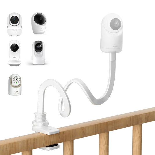 Jartoo Baby Monitor Mount (NOT Include Camera) Compatible with Hellobaby HB65/HB40/HB6550/HB6560/HB66/HB6339/HB6550 Pro,Infant Optics, Momcozy, VAVA, Universal Baby Camera Clip Mount without Tools or Wall Damage