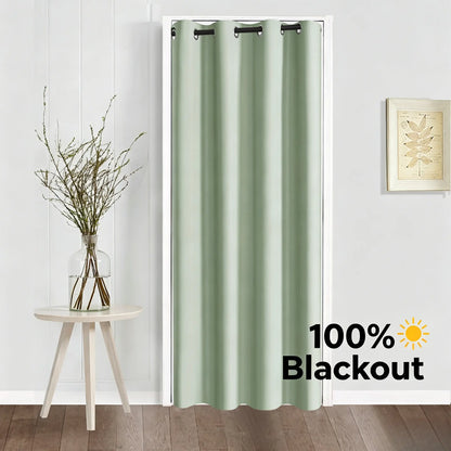 Blackout Door Curtains for Doorway Privacy, Grommet Closet Curtains for Bedroom Closet Door, Thermal Insulated Temporary Doorway Cover Room Divider Drapes (1 Panel, Dark Grey, 39 X 78 Inch) : Home & Kitchen