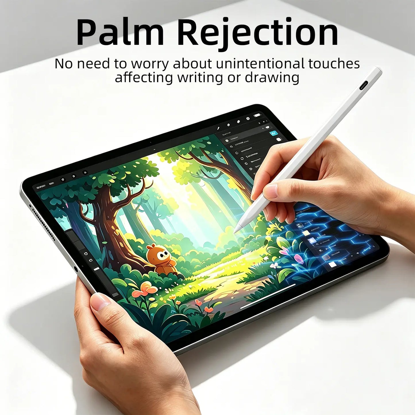 Pencil for Apple Ipad A16 10Th, Fast Charge Stylus Pen for 2026-2018 Ipad A16/11-6Th, Air 11"/13" M4/M3/M2/5Th-3Rd, Pro 13/11/M4/12.9, Mini A17 Pro/6/5Th Palm Rejection Tilt Sensitivity Dealsforyoudays