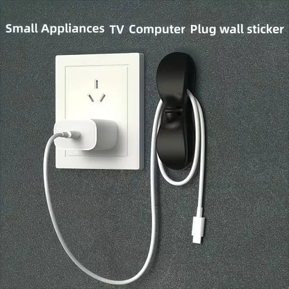3-Piece Kitchen Appliance Cable Organizer, Cord Organizers - Black and White Plastic Cable Clips, Anti-Slip Countertop Cable Fixers, Suitable for Blenders, Coffee Machines - Cable Storage