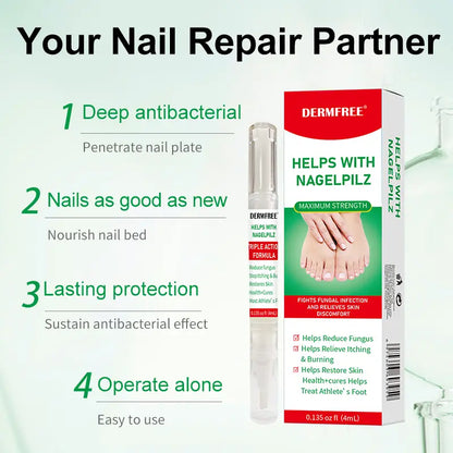 DERMFREE Antifungal Pen - Antifungal Solution for Toenail or Fingernail, Nail Care - Nail Repair Remove Fungal Problem