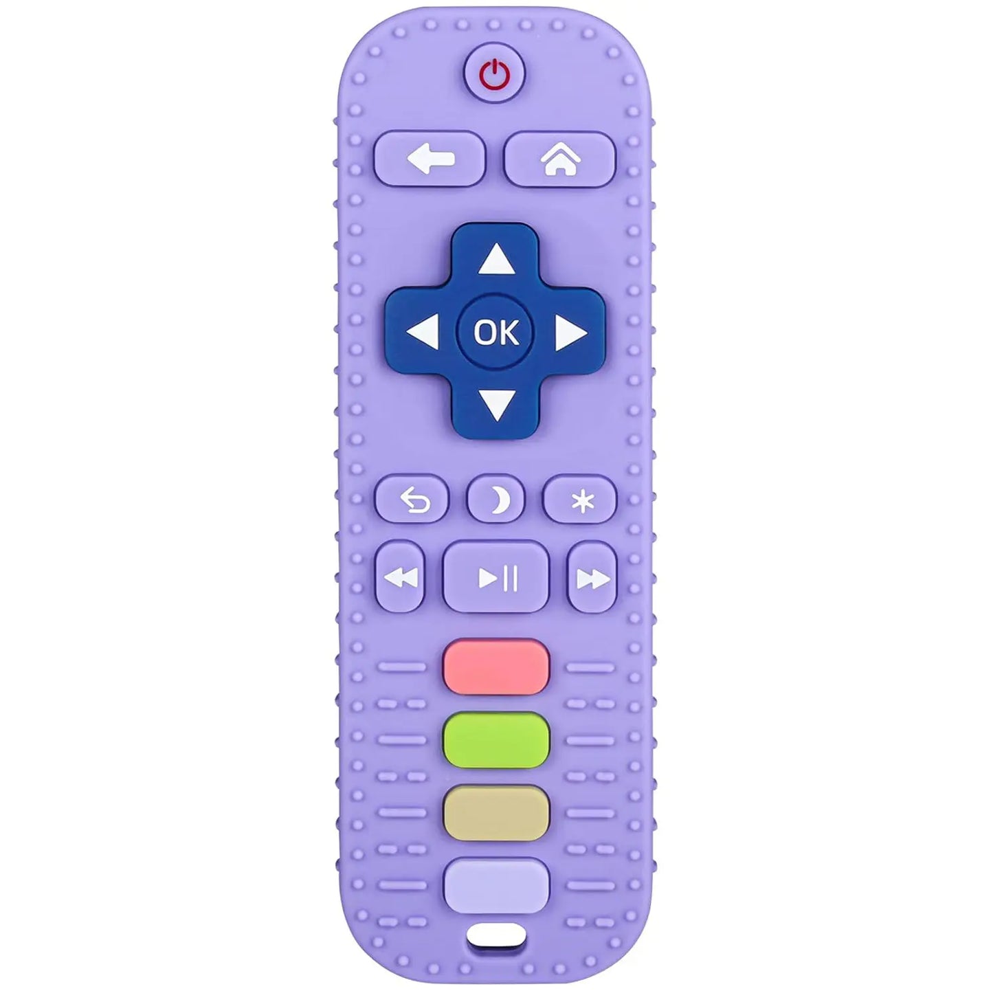 Silicone Remote Control Teether for Babies 3+ Months - Bpa-Free Soft Chew Toy, Montessori Sensory Toy for Teething Relief, Baby Daily Essential