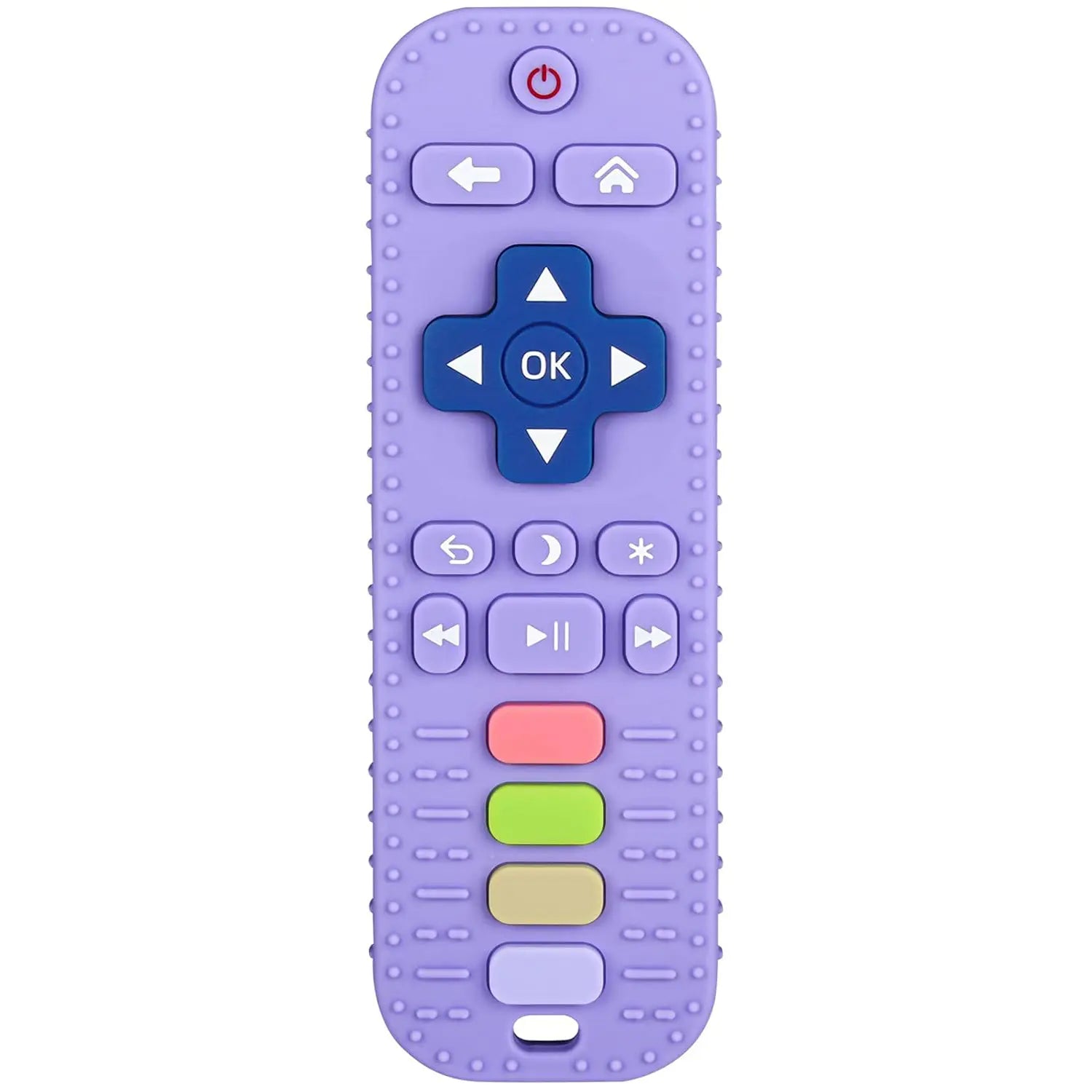 Silicone Remote Control Teether for Babies 3+ Months - Bpa-Free Soft Chew Toy, Montessori Sensory Toy for Teething Relief, Baby Daily Essential