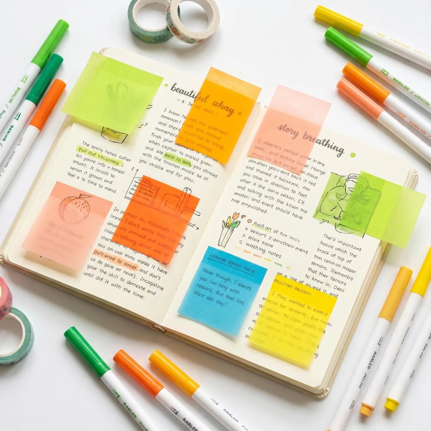 12 Boxes of Transparent Pull-Out Sticky Notes, (960 Sheets Total) - Office & School Supply, Strong Adhesion, No Residue, 50 Reuses per Sheet, Suitable for Office Work, Study