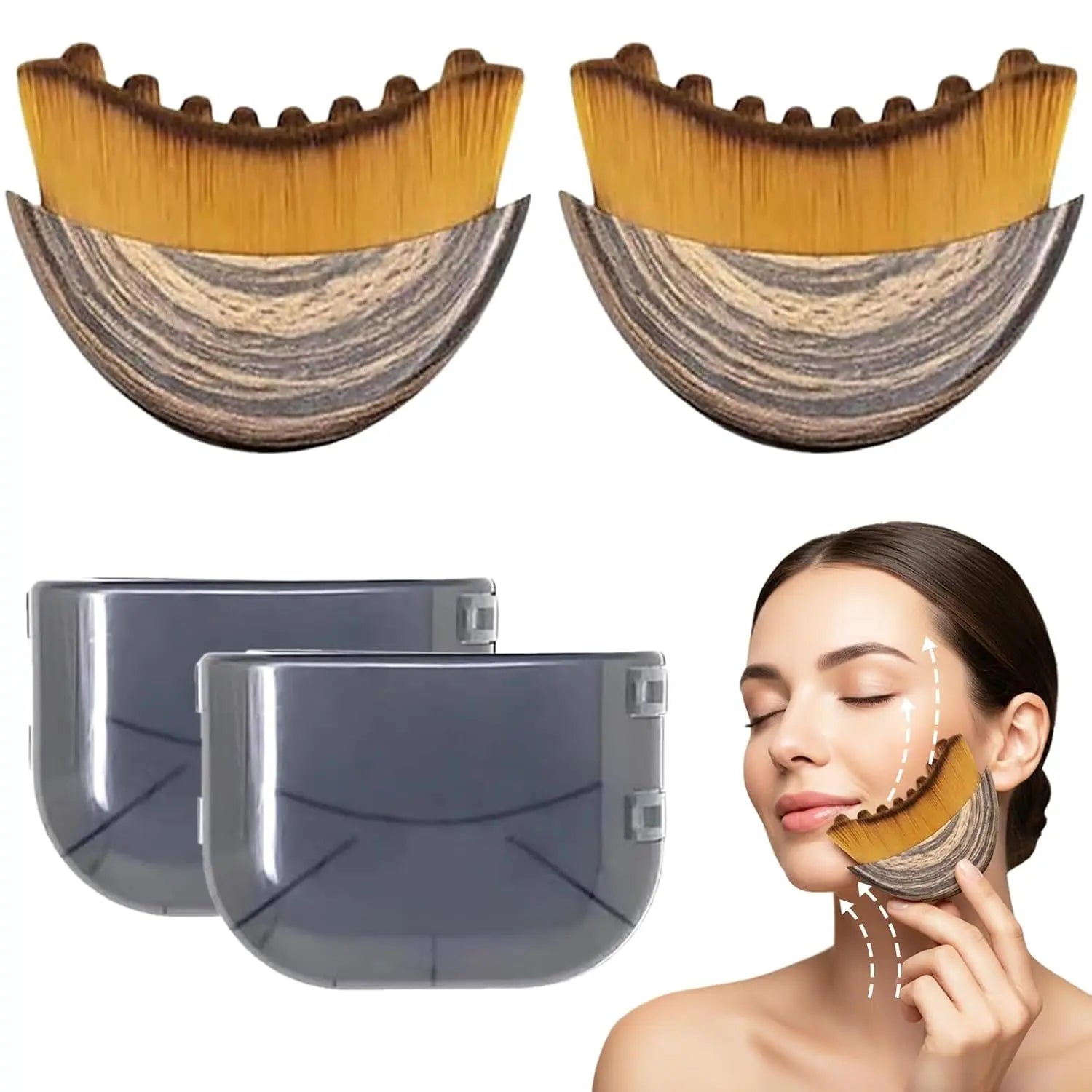 Ergonomic Facial Contour Massager & Face Lifting Device for Gentle Jawline Sculpting and Lymph Drainage - Pore Control Skin Care Tool, Facial Beauty Machine