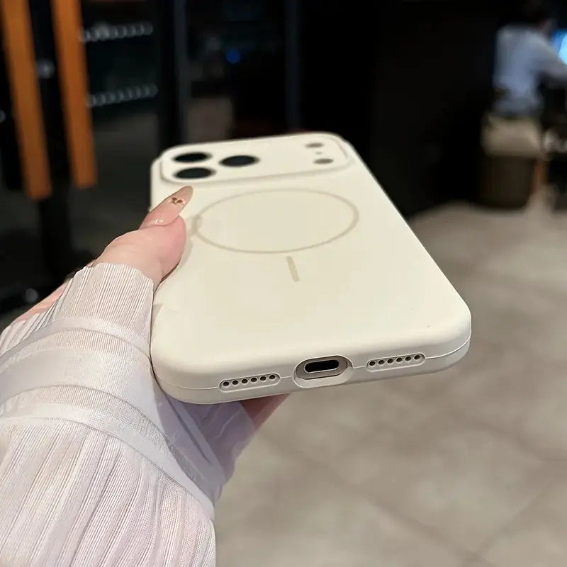 Luxury Liquid Silicone Magsafe Case for Iphone 12/13/14/15/16/17 Pro Max - Soft Matte & Magnetic Wireless Charging