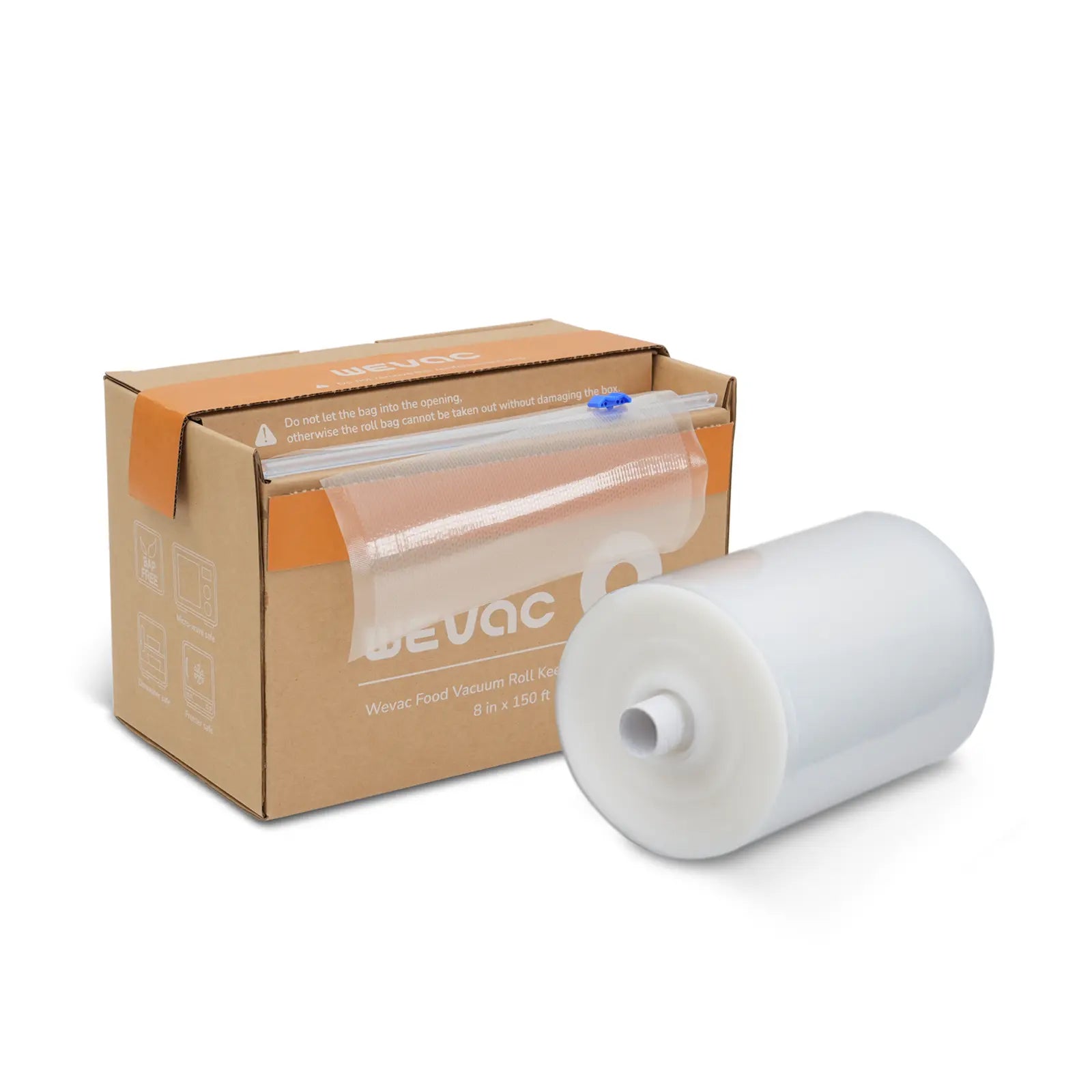 Wevac Food Vacuum Bag Roll with Cutter Box – 3 Mil