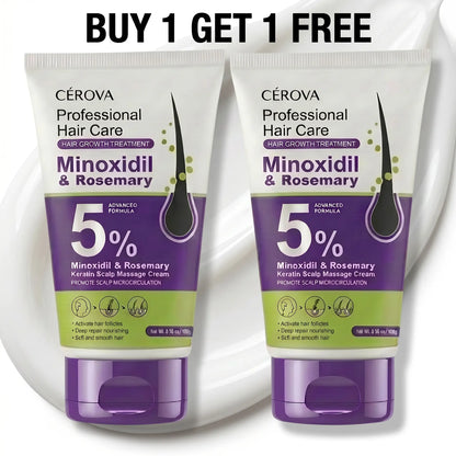 New Release CEROVA 5% Minoxidil &Rosemary Hair Growth Foam for Men & Women anti Hair Loss Treatment with Keto & Ginger Root Extract Gel