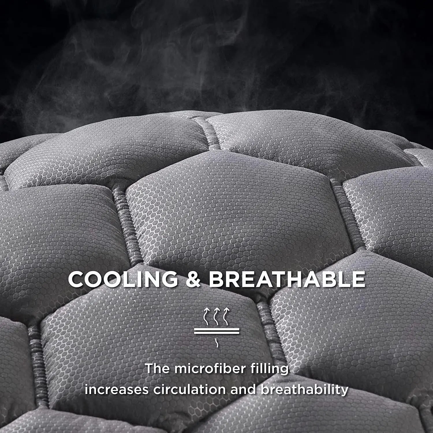 【Deals for You Days】Bedsure Mattress Pad - Quilted Fitted Mattress Topper Protector with 8-21 Inches Deep Pocket, Noiseless Breathable Bed Cover Padded, Machine Washable