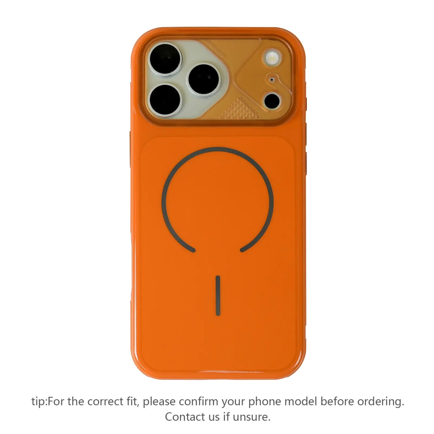 Fashionable Glossy Magsafe Phone Case, Simple and anti Drop Design, Lens Wrapped Protective Phone Case, Suitable for Iphone 17 Promax 16 15 14 13 12 Phone Cases-Zq151